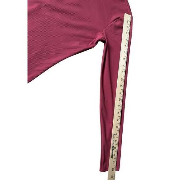 SPANX Suit Yourself Ribbed Long Sleeve Turtleneck Bodysuit size L Coral Red - Picture 7 of 9